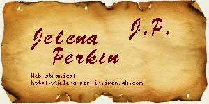 Jelena Perkin vizit kartica